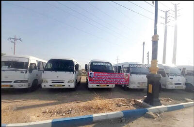 تجمع رانندگان استیجاری انتقال گاز میان‌کوه در اعتراض به میزان حقوق
