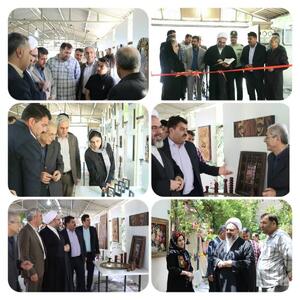 افتتاح نمایشگاه تخصصی هنرهای دستی و سنتی   معرق و منبت  در شهر باغستان