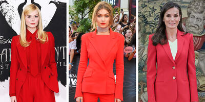 قرمز گرم‌ترین رنگ است اگر این ۱۷ زن مشهور کت و شلوارهای قرمز بپوشند - چی بپوشم