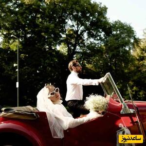 حلقه ازدواج پر نگین و ظریف مینا مختاری همسر بهرام رادان/ چقدر ساده و باکلاس+عکس