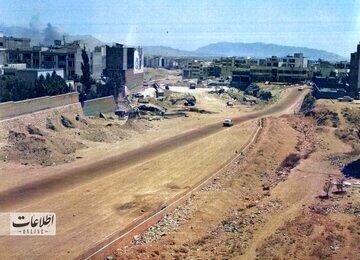 عملیات ساخت بزرگراه مدرس در ۵۴ سال پیش