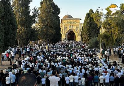 اقامه نماز عید قربان در مسجدالاقصی با حضور 40 هزار فلسطینی - تسنیم