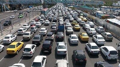 آخرین وضعیت ترافیکی در آزاد راه کرج - تهران ۲۷ خرداد