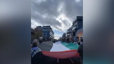 تظاهرات مردم استرالیا در حمایت از غزه‌ + فیلم