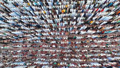 نماز عید قربان در کربلای معلی (عکس)
