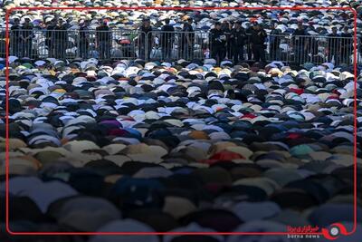 هزاران نفر در خیابان های مسکو روسیه نماز عید قربان را اقامه کردند