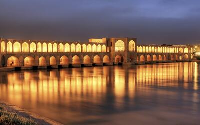 سی‌وسه پل اصفهان در ۸۰ سال پیش+عکس‌