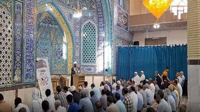 نماز عید سعید قربان در مسجد جامع خرمشهر برگزار شد + فیلم