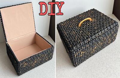 کاردستی با جعبه کفش / با ۱ جعبه کفش باکس هدیه درست کن !