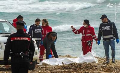 فیلم/ غرق شدن دو کشتی حامل مهاجران در سواحل ایتالیا