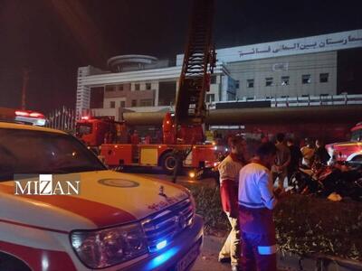 ۲۶ تیم امدادی هلال احمر به محل آتش‌سوزی بیمارستان قائم رشت اعزام شدند