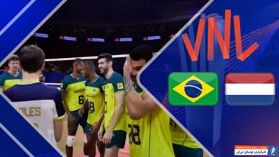 خلاصه والیبال هلند 1 - برزیل 3 (گزارش اختصاصی) - پارس فوتبال | خبرگزاری فوتبال ایران | ParsFootball