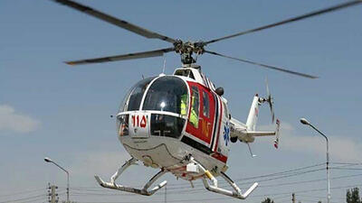 پرواز هلیکوپتر امداد برای نجات جان دختر 74 ساله در سنندج