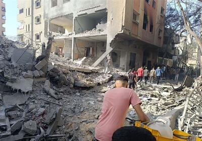شهادت ۱۲ فلسطینی در بمباران مرکز غزه