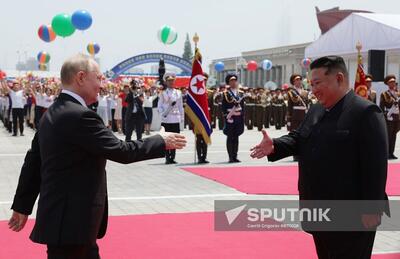 سفر پوتین به کره شمالی / سنگ تمام در جشن استقبال بزرگ (+ عکس)