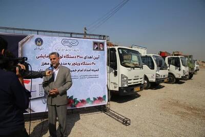 ۳۰۰ دستگاه وسایل سرمایشی به مددجویان کمیته امداد خوزستان اهدا شد