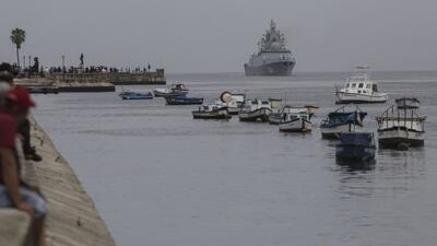 ویدیوها. کشتی‌های جنگی روسیه از سواحل کوبا لنگر کشیدند