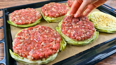 (ویدئو) طرز تهیه یک غذای اتریشی با کلم و گوشت چرخ کرده