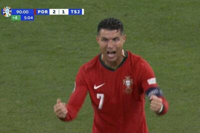 عکس؛ واکنش رونالدو پس از سوت پایان اولین بازی تیمش در یورو 2024