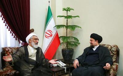 حجت‌الاسلام پورمحمدی به دیدار حسن خمینی رفت