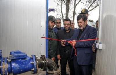 افتتاح طرح تأمین آب شرب شهر «کردکندی» شهرستان بستان آباد