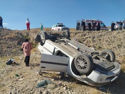 ۲ کشتە و ۴ مصدوم در واژگونی خودروی پژو پارس در کردستان
