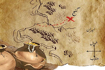 نقشه گنج مردان گنج یاب را به مسجد سلیمان کشاند / بوی گنج همه جا پیچید