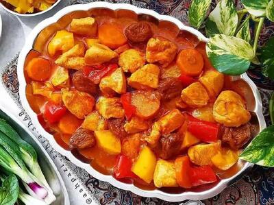 برای شام یک غذای خاص و سنتی درست کن / طرز تهیه تاس کباب یزدی با طعمی ویژه
