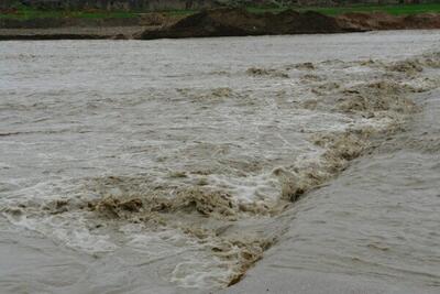 جاری شدن سیلاب در دو شهرستان خراسان شمالی