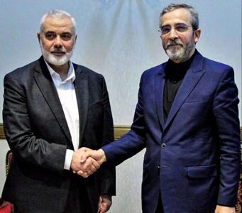 جزئیات دیدار باقری و هنیه/رئیس دفتر سیاسی حماس بیانیه داد
