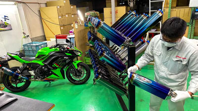(ویدئو) فرآیند ساخت لوله اگزوز و صدا خفه کن موتور سیکلت در ژاپن