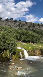 چشمه و آبشار زیبا در کهگیلویه و بویر احمد