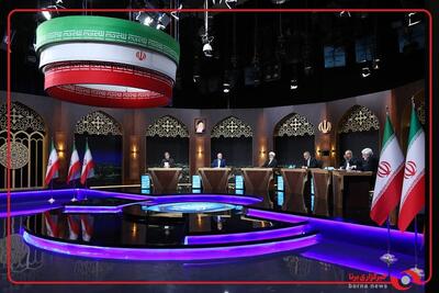 پخش سرود ملی جمهوری اسلامی ایران در آغاز سومین مناظره انتخابات ریاست جمهوری