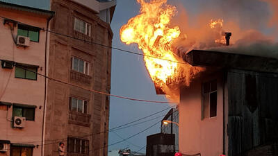 آتش سوزی در برج مسکونی کیش مهار شد