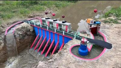 (ویدئو) نحوه ساخت یک سد و نیروگاه برق آبی کوچک به روش استاد ویتنامی!