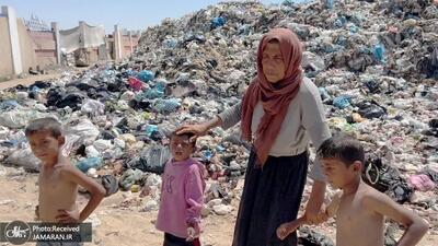 گزارش بی بی سی از غزه : مردم به معنای واقعی کلمه در میان زباله ها زندگی می کنند.