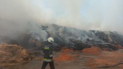 آتش سوزی در مزارع کشاورزی شهرستان چرداول