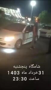 برخورد شبانه پلیس با خودروهای حادثه ساز در آبادان