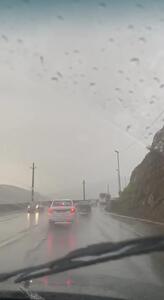جاده بارانی روستای پلور در تابستان 1403