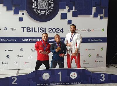 کسب مدال برنز پاراوزنه بردار گیلانی در جام جهانی