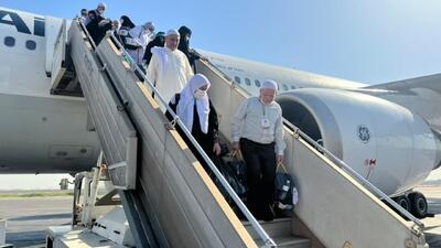 ورود نخستین کاروان حجاج ایرانی به فرودگاه شهید سلیمانی اهواز
