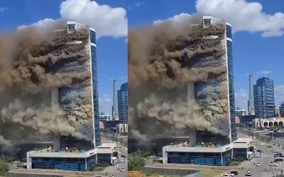 آتش سوزی در قزاقستان فاجعه آفرید +ویدئو
