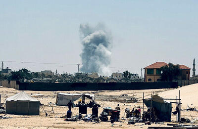 تصاویر وحشتناک از بمباران منازل مردم در اردوگاه الشاطی