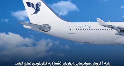 فلای‌تودی، رتبه 1 فروش پروازهای ایران ایر