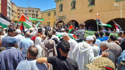 عکس/ تظاهرات مراکشی‌ها در حمایت از غزه