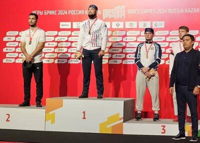 ۲ مدال نقره کشتی با کمربند کورش ایران در بازی‌های بریکس