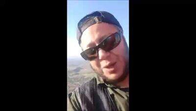 بالن سواری مازیار لرستانی برای اولین بار از ارتفاع ۷۰۰ متری در روز تولدش / لحظات هیجان‌انگیز و فریاد شادی در آسمان