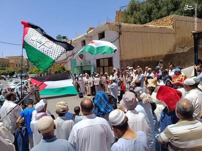 تجمع اعتراضی مراکشی‌ها در حمایت از غزه