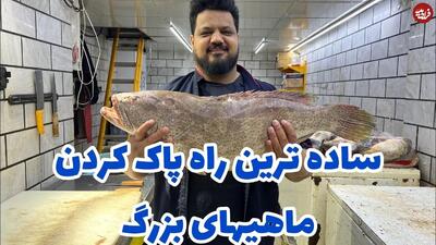 (ویدئو) با این روش ساده پوست ماهی رو راحت بگیر و برش بزن!