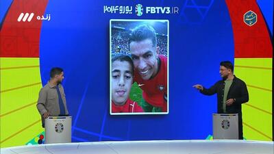برخورد جالب کریستیانو رونالدو با جیمی جامپ های بازی پرتغال